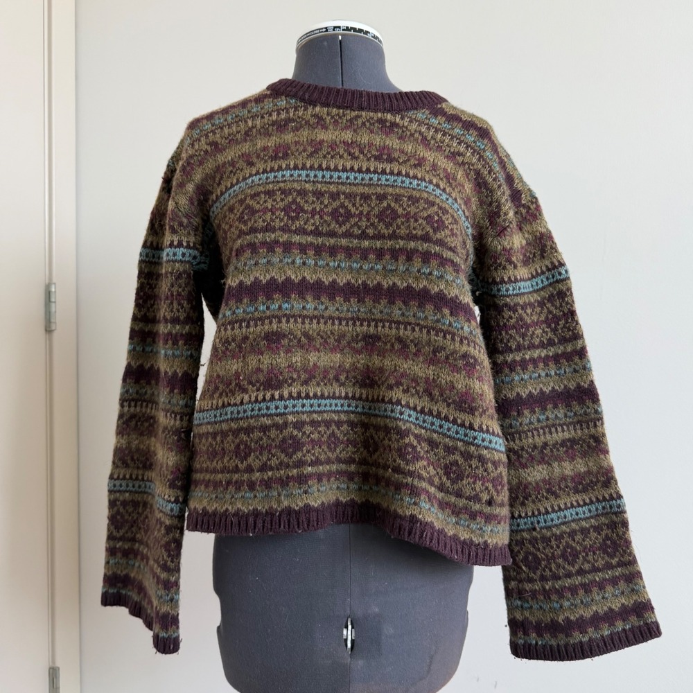 Polo Ralph Lauren Fair‎ Isle Cashmere and Wool Blend Sweater Size Medium